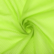 62" Mesh Fabric Slightly Stretchy for Backpack Pocket, Fluorescent Green 1 Yard