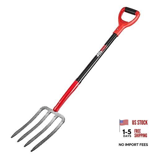 Tine forged garden fork - 4-tine,
