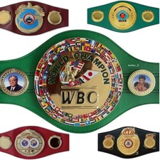 WBC, IBF, IBO, WBO, WBA Set of All Boxing Championship Title Belts Adult Size 3D