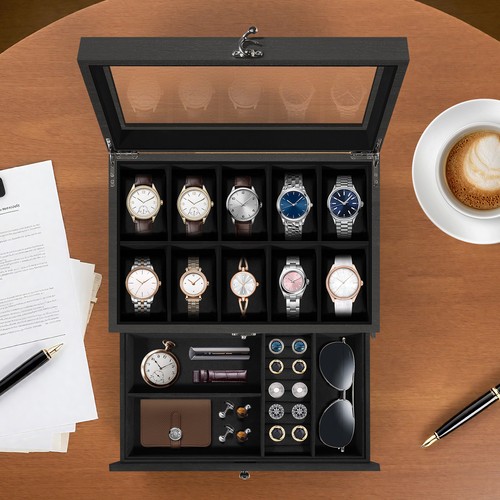 Wooden watch display storage - display,