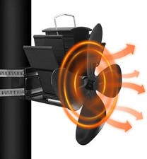 4 Blade Stove Fan Flue Pipe