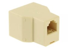RJ11 6P4C Y Adapter/Socket to