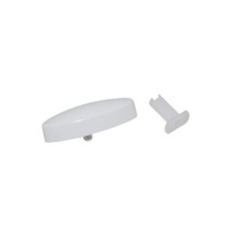 Mira Sport Electric Shower Oval On/Off Push Button (1998-2005) - White - 417.84