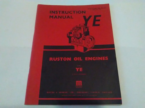 Ruston and hornsby diesel - ruston, ye