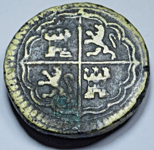 Antique 1600 reales weight - 2,