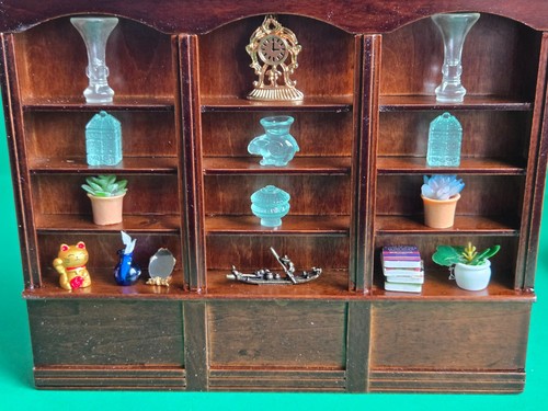 Doll house furniture - doll, dark