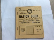 Ministry of food ration book