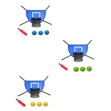 Trampoline Basketball Hoop Set with 3 Mini Balls And 1 Pump, Waterproof