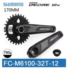1X Shimano Deore FC-M6100/M6120/M6130 Crankset 12 Speed 170MM 32T