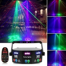15 -EYE Ravelight Laser LED Light Remote RGB DMX Scan Projector Strobe DJ Stage