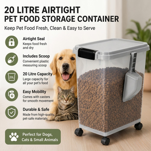 20l airtight pet food storage - 20l,