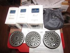rare unused hardy alnwick JLH ultralite salmon fly fishing reel 2 boxed spools