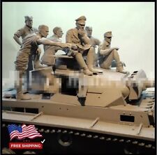 1/16 Resin Model 6 Figure ,German Soldiers Tank Crew Unassembled and unpainted