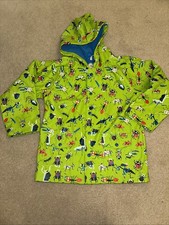 Hatley - Raincoat Mac Jacket  - Bugs  -  Green -  Age 8 VGC