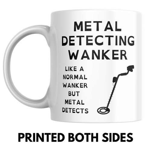 Metal detector wanker mug - metal,