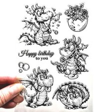 Clear Stamps BABY DRAGON Egg