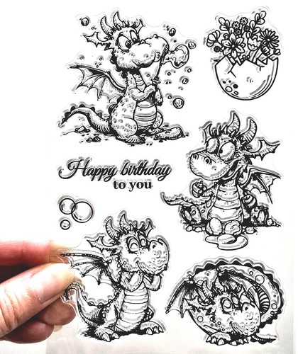 Clear stamps baby dragon - baby,