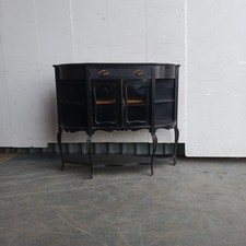 Edwardian ebonised display or