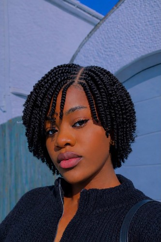 Natural mini twist bob - natural,