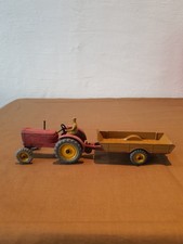 Vintage Dinky Toys No.27A Massey Harris Tractor With Trailers Red 1940's