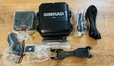 Simrad RS90 Black Box Marine VHF with New Cables / Speaker No Handset Tested