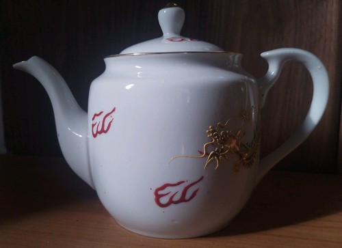 Vintage lucky chinese teapot - vintage,