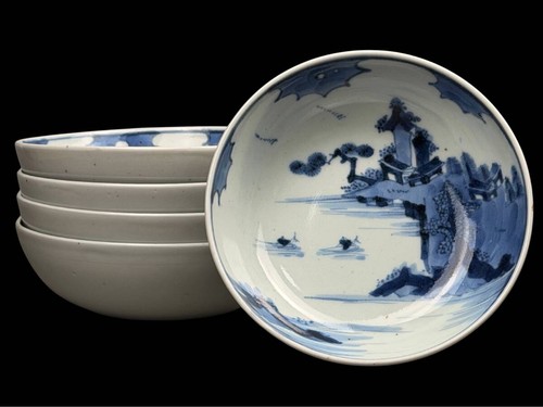 Old imari bowl set 5 - set, of