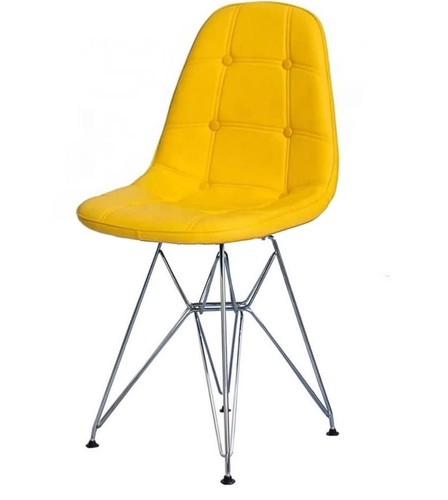 Dining chairs leather - leather, metal