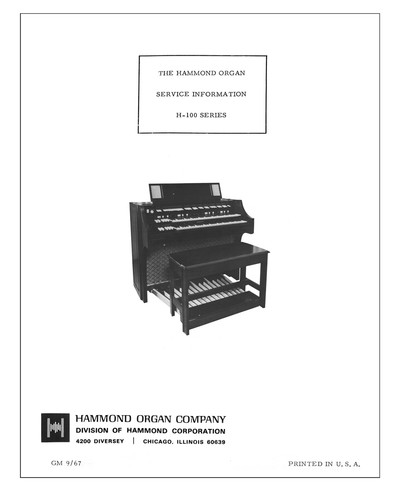 Hammond 100 series technical - h-100,