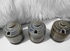 3 x Wade Made in Ireland Jam Preserve Pots with Lid Porcelain 1970's Irish