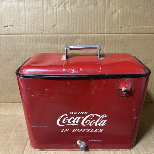 Vintage 1950s coca cola cooler - 1950s,