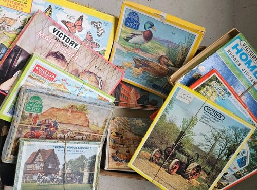 Vintage jigsaw puzzles x11 - puzzles,