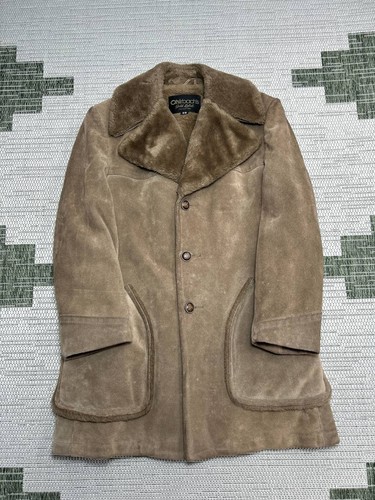 Vintage shearling jacket mens - shearling,