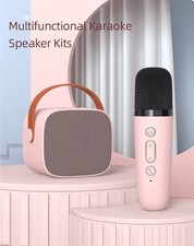Wireless Karaoke Microphone Portable Bluetooth Speaker USB Kids Singing Mic Gift