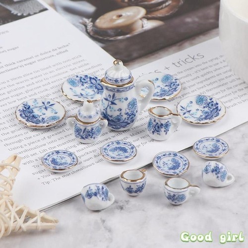Miniature porcelain tea - 1:12,