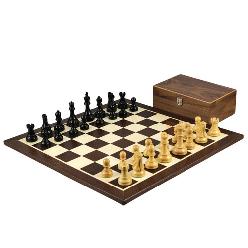 Wenge chess set inch with - set,