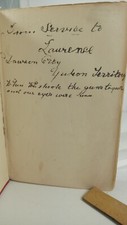 SIGNED w/ ORIGINAL VERSE Robert W. Service Songs of a Sourdough 1909 HC Yukon