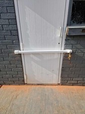 heavy duty security door bar 1500mm Black/White shed , garage Shutter Door Lock