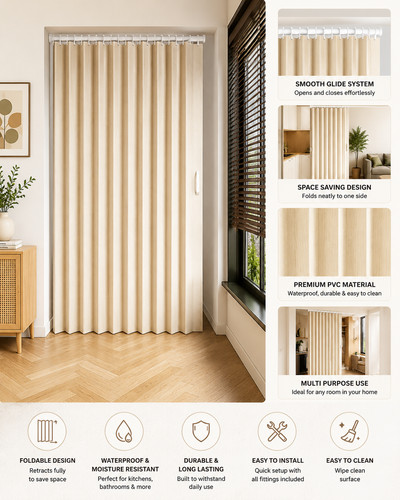 Pvc folding accordion door - pvc,