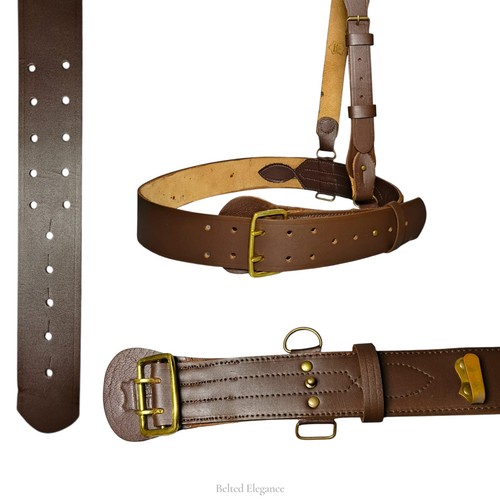 Sam browne belt brown - sam, genuine