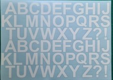 LETTER Vinyl Decal A to Z