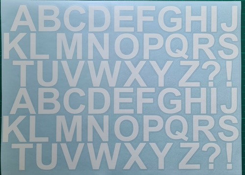 Letter vinyl decal z - decal, a