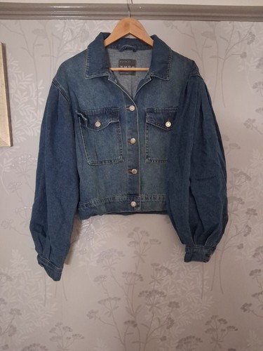 Size bell sleeve blue denim - sleeve,