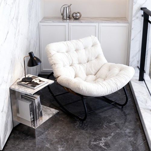 Rocking chair with cushion - with,