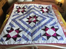 Handmade Patchwork Quilt/Throw
