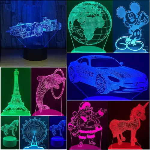 Led illusion night - illusion, light