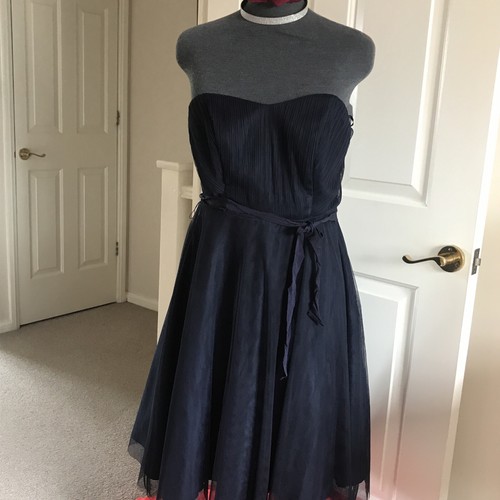 Monsoon strapless navy - navy, blue