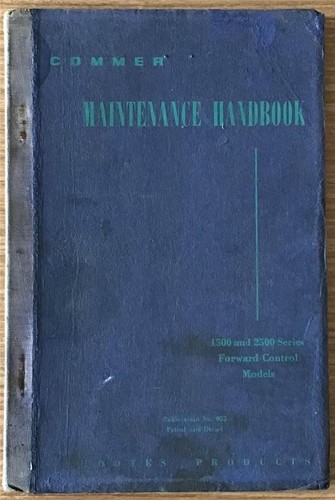 Commer maintenance handbook - commer,