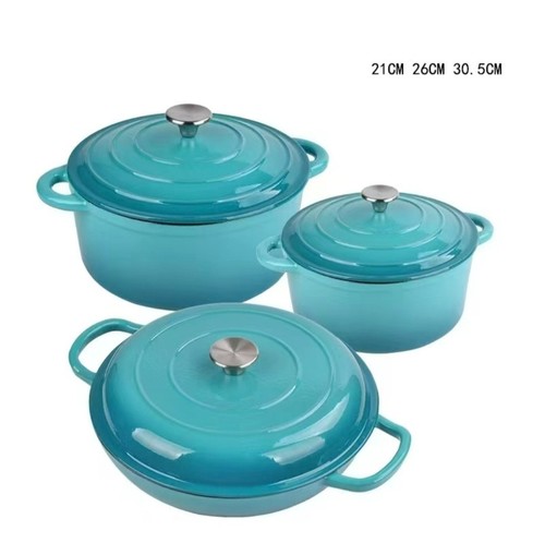Set enameled cast - cast, iron