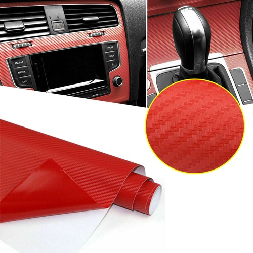 Red carbon fiber vinyl - 3d,